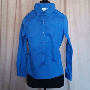 Cruel Girl Royal Blue button down Girls L